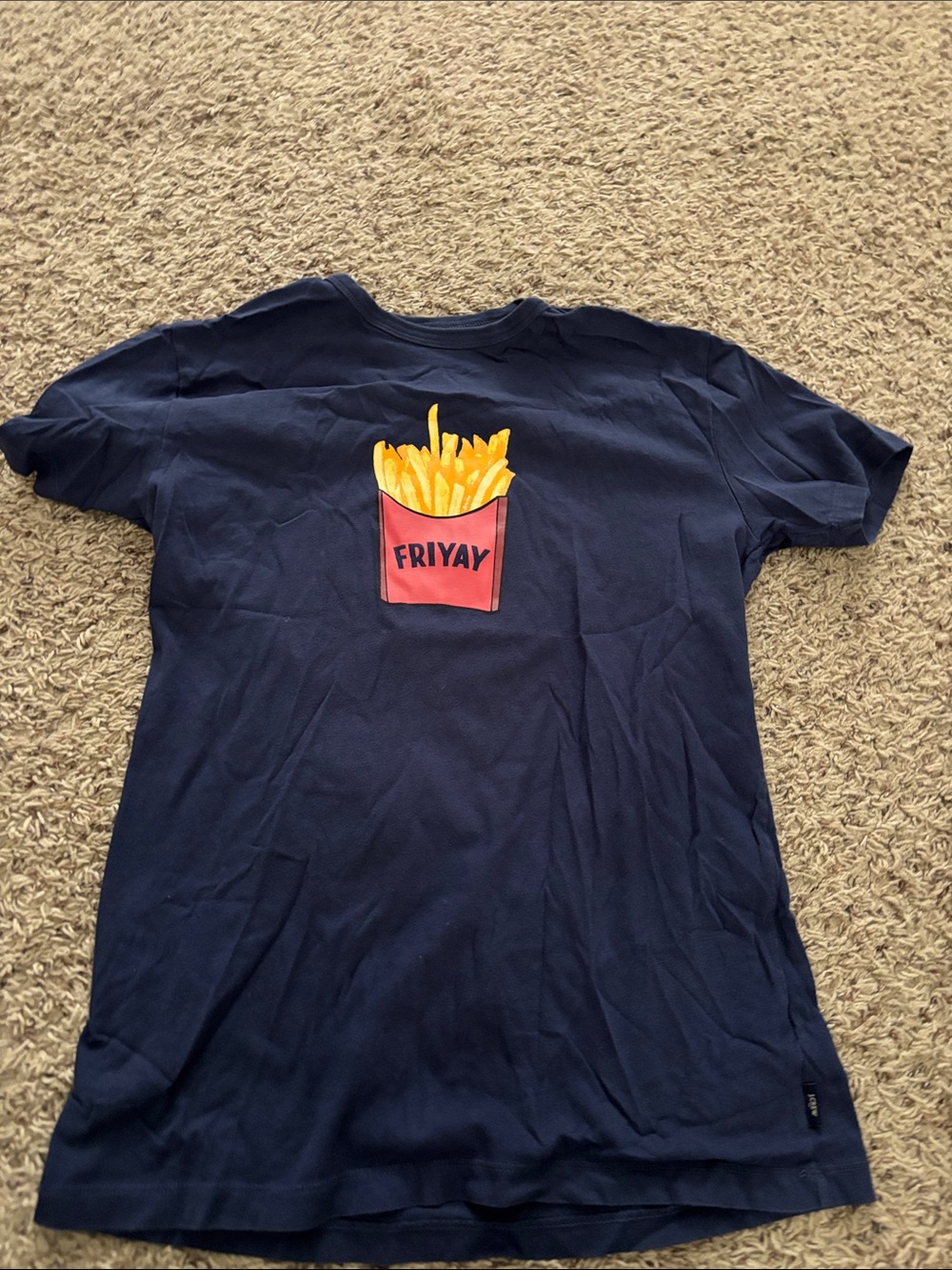 J-Crew Kids Navy 'Friyay' French Fry Graphic Tee
